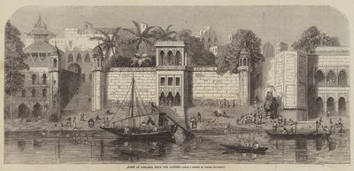 Veduta di Benares, dal Gange da A. Soltykoff
